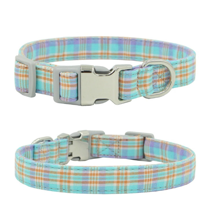 JMT-271946 Comfortable Polyester Flower Pattern Cat Collar with Adjustable Sizing Options