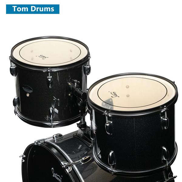 JMT-272330 22in Double-layer Oil Skin Drum with Five Drums and Black Frame