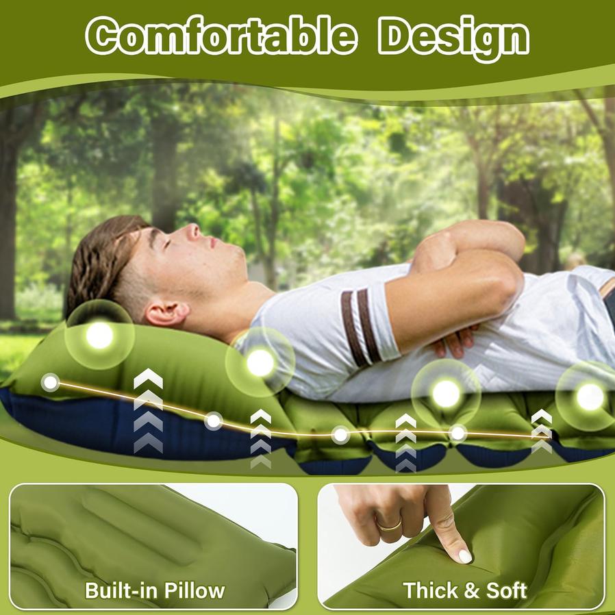 JMT-272330 Double Self-Inflating Camping Mattress - Convenient and Comfortable Outdoor Sleep Solution