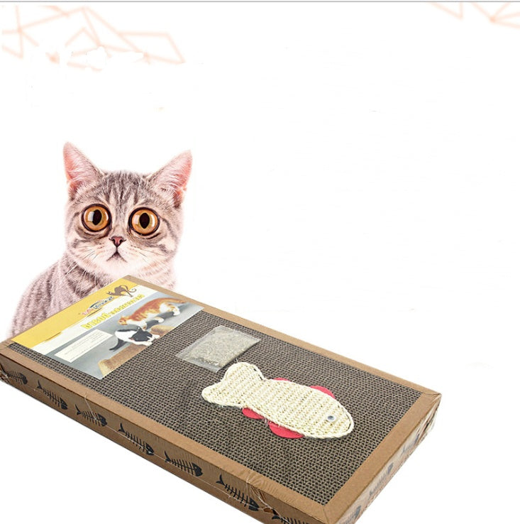 JMT-272458 Large Widened Sisal Cat Scratch Board - Durable Corrugated Paper Cat Toy