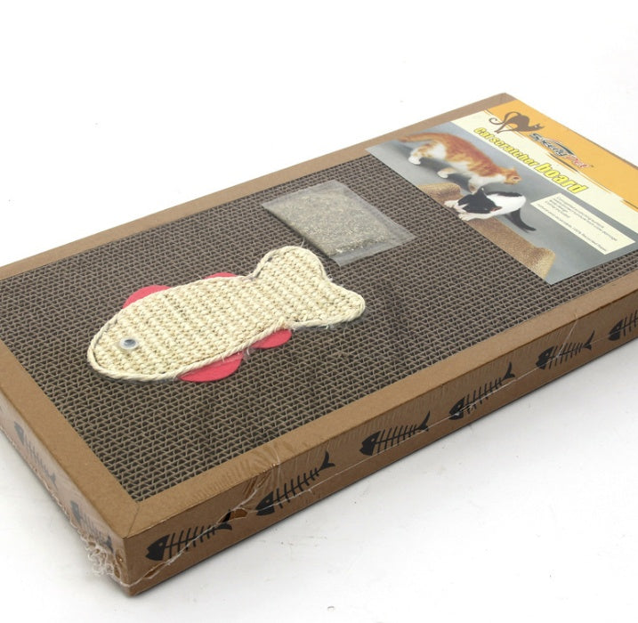 JMT-272458 Large Widened Sisal Cat Scratch Board - Durable Corrugated Paper Cat Toy