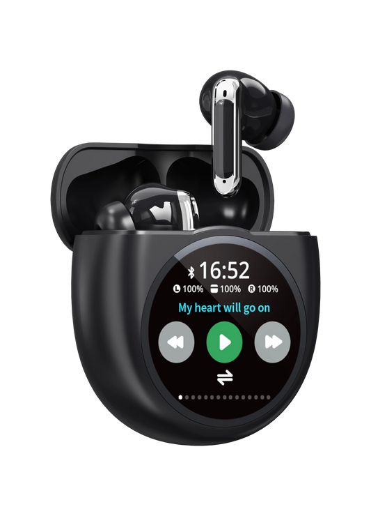 JMT-272458 YX35 Wireless Earbuds with Active Noise Cancellation, Smart Screen, and LED Battery Indicator