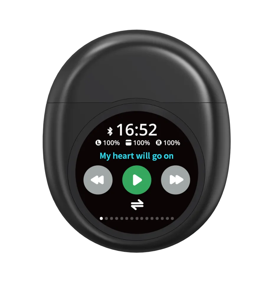 JMT-272458 YX35 Wireless Earbuds with Active Noise Cancellation, Smart Screen, and LED Battery Indicator
