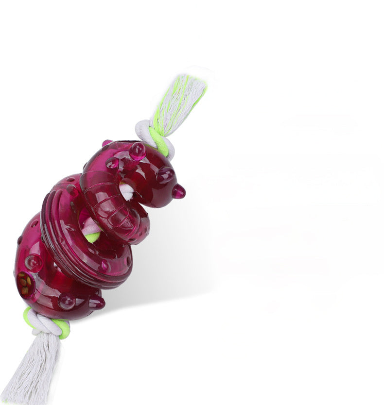 JMT-272586 Interactive Dog Bite Toy with Teeth Grinding Resistance and Leakage Feature, Cotton Rope and TPR Material, Available in Two Sizes
