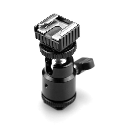 JMT-272970 2-in-1 Square Bottom Camera Hot Shoe Head with Cold Shoe Holder and 1/4 Screw Interface
