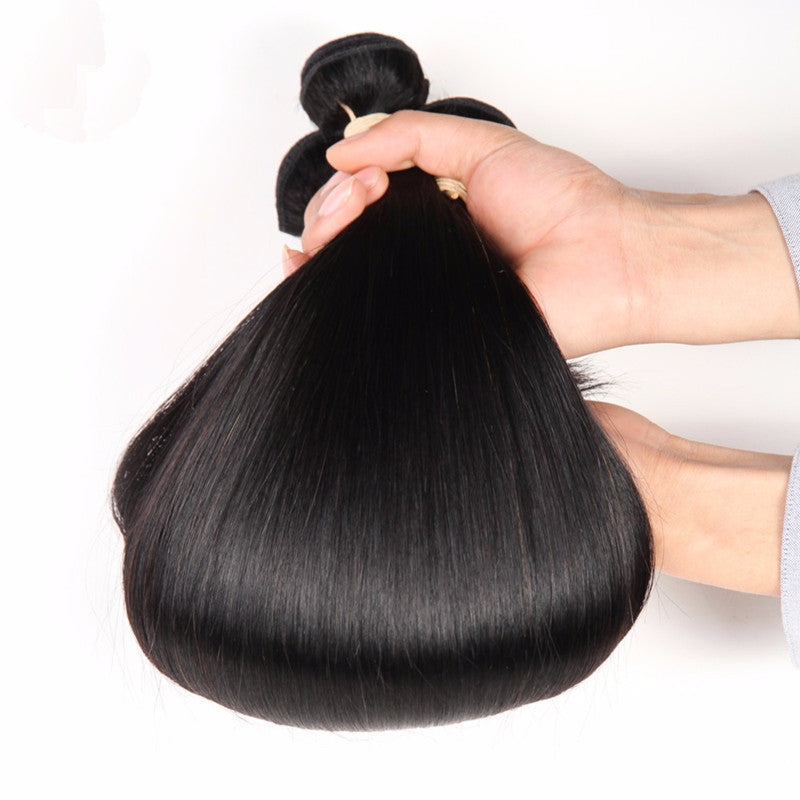 JMT-272970 Long Peruvian Real Hair Wig - Smooth, Straight, Dyeable and Ironable Options