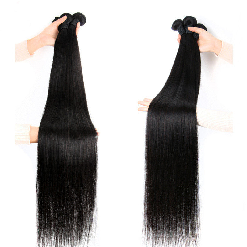 JMT-272970 Long Peruvian Real Hair Wig - Smooth, Straight, Dyeable and Ironable Options