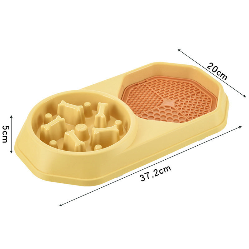 JMT-273418 Interactive Slow Feeder Dog Bowl for Healthy Eating and Weight Management, Non-Slip Design, Easy to Clean