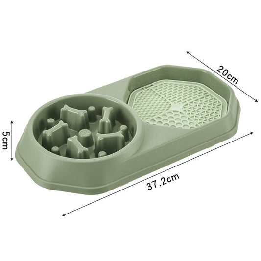 JMT-273418 Interactive Slow Feeder Dog Bowl for Healthy Eating and Weight Management, Non-Slip Design, Easy to Clean