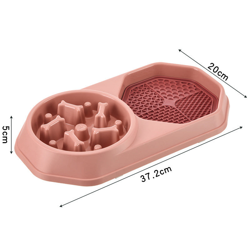 JMT-273418 Interactive Slow Feeder Dog Bowl for Healthy Eating and Weight Management, Non-Slip Design, Easy to Clean