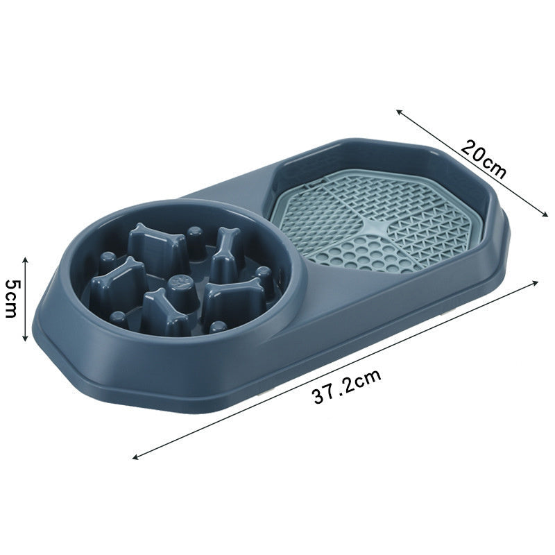 JMT-273418 Interactive Slow Feeder Dog Bowl for Healthy Eating and Weight Management, Non-Slip Design, Easy to Clean