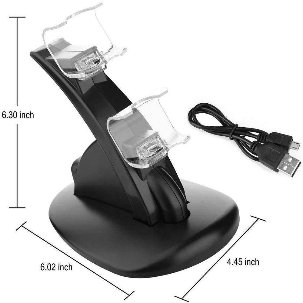 JMT-273610 Dual Charging Stand for Xbox One and Xbox One S Gamepads - USB Connection, Charges 2 Simultaneously, ABS Material