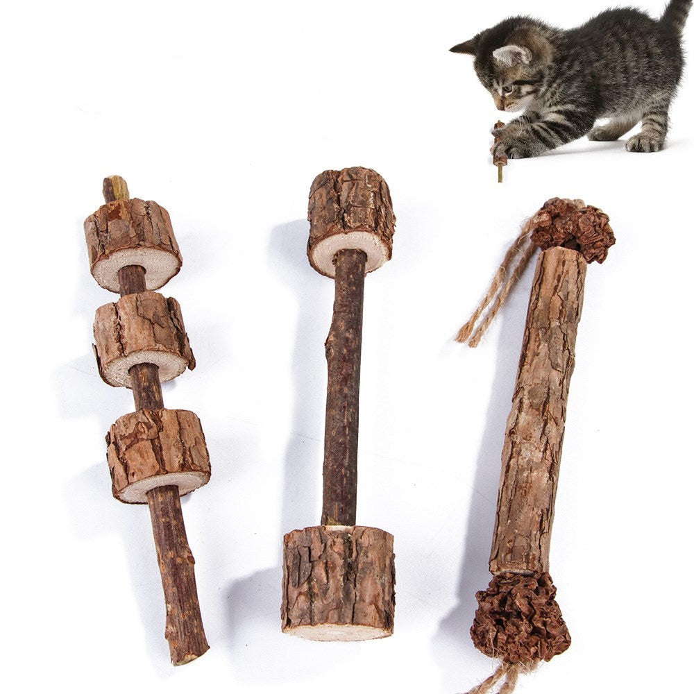 JMT-273674 Creative Cat Toy Dumbbell Chew for Teeth Cleaning and Fun