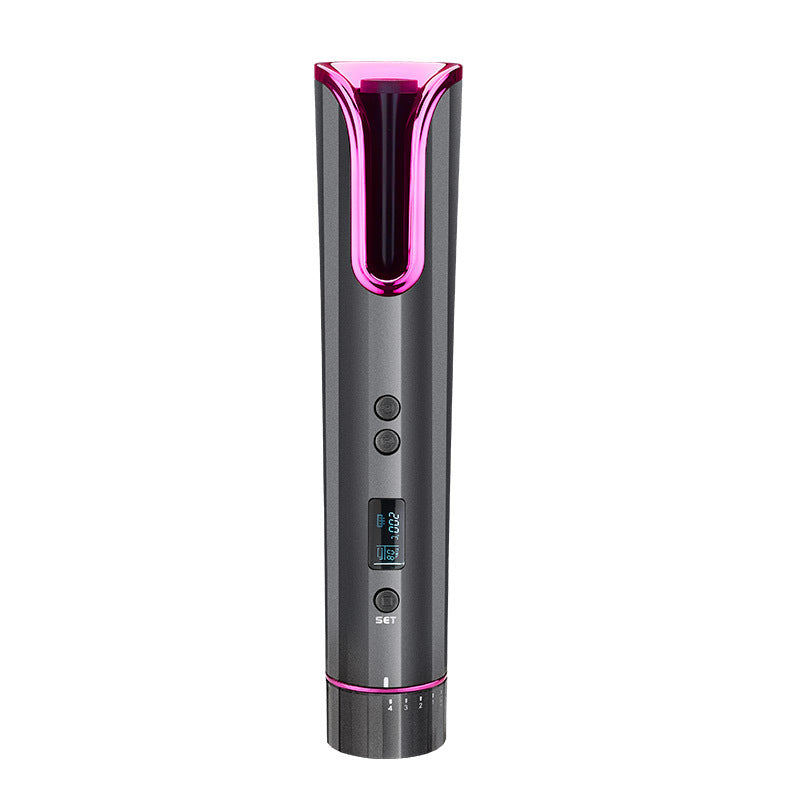 JMT-273738 Smart Wireless LCD Automatic Curling Iron with Tourmaline Ceramic Technology for Effortless Curls