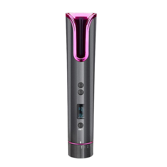 JMT-273738 Smart Wireless LCD Automatic Curling Iron with Tourmaline Ceramic Technology for Effortless Curls