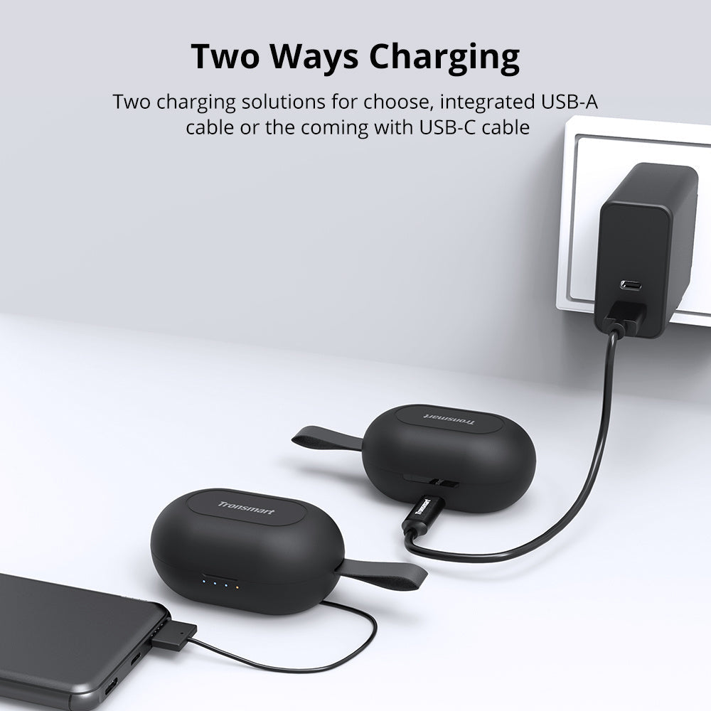 JMT-274250 True Wireless Bluetooth Earphones with Noise Cancellation and 24-Hour Playtime