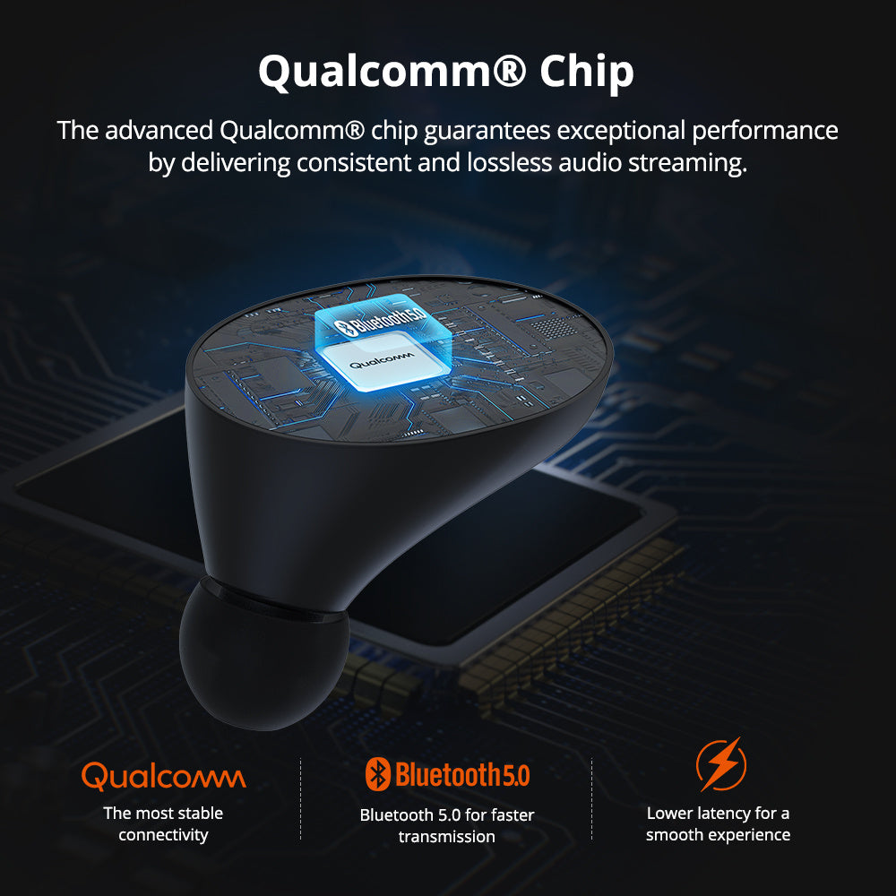 JMT-274250 True Wireless Bluetooth Earphones with Noise Cancellation and 24-Hour Playtime