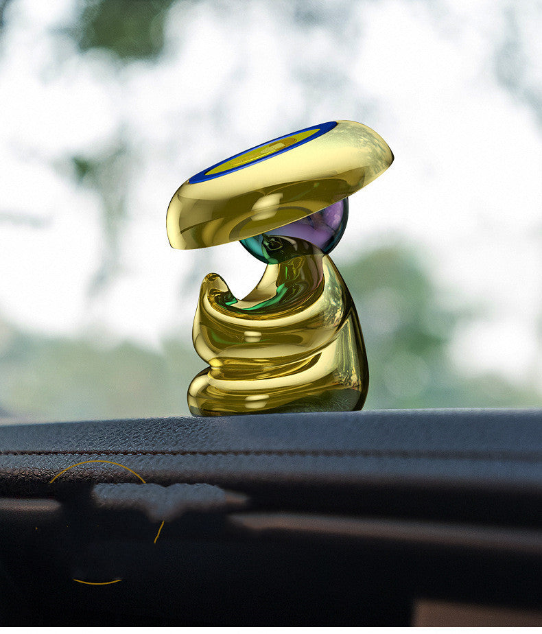 JMT-274442 Rotating Magnetic Holder for Meditation, Compatible with All Phones - Space Silver, Tyrant Gold, Wisdom Black
