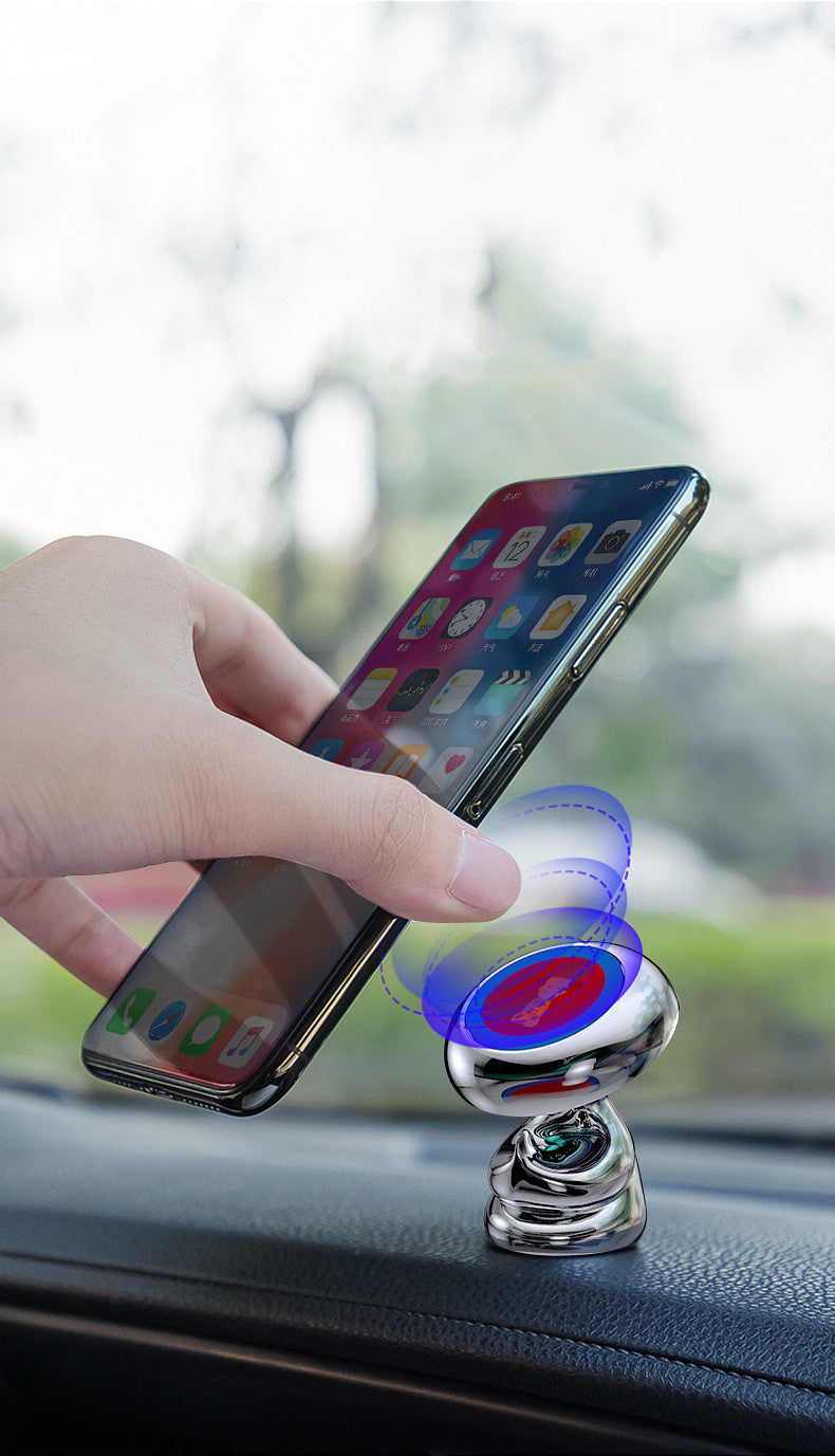JMT-274442 Rotating Magnetic Holder for Meditation, Compatible with All Phones - Space Silver, Tyrant Gold, Wisdom Black
