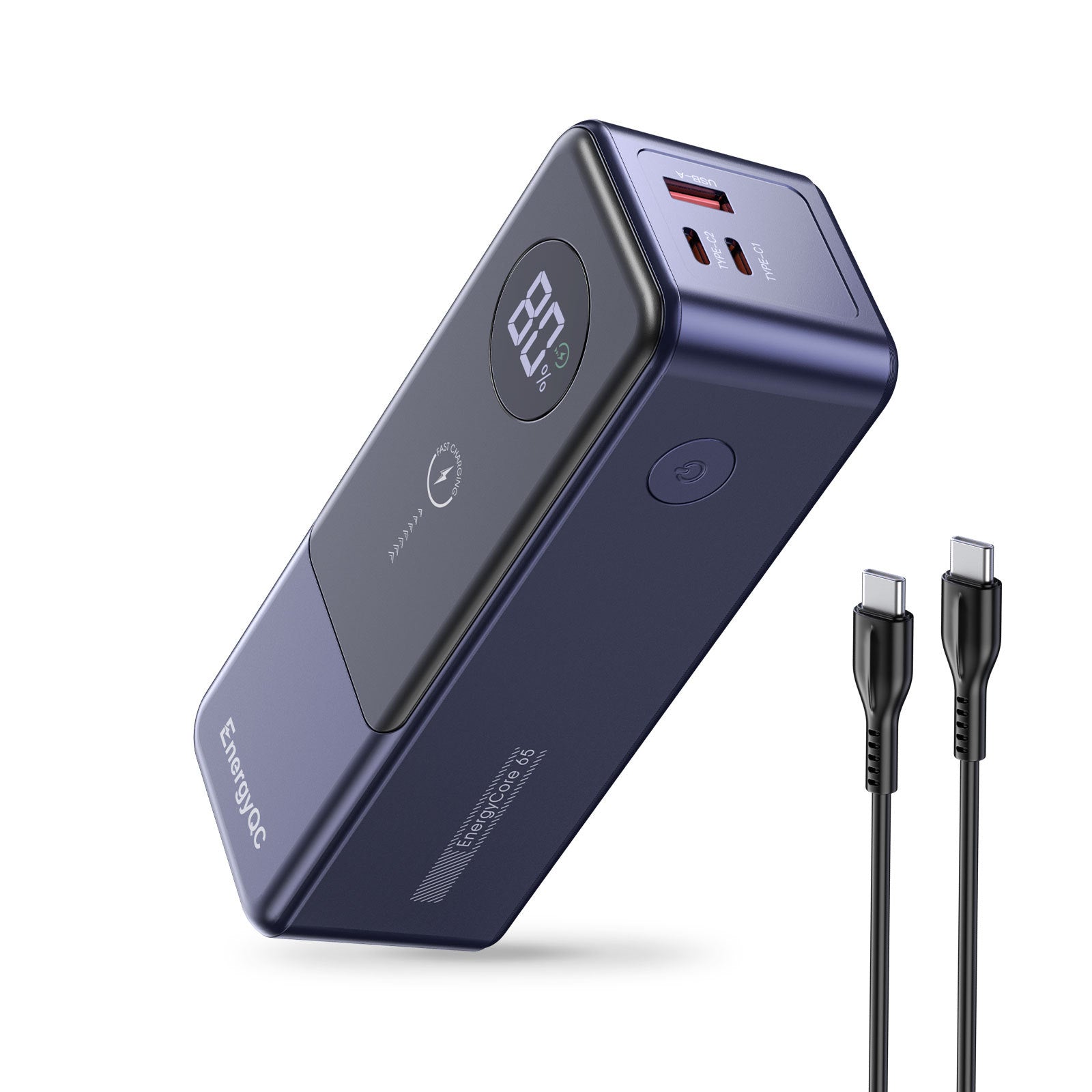 JMT-274762 65W Single-Port USB-C Power Bank for Notebook Charging
