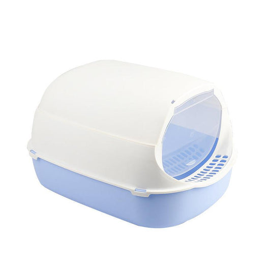 JMT-274826 Splash-proof Enclosed Cat Toilet - Foldable and Detachable Design in Multiple Colors