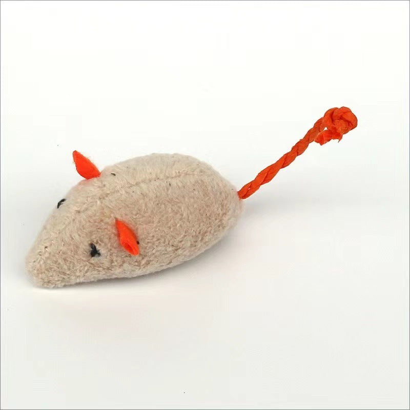 JMT-274890 Interactive Plush Cat Toy - Simulation Little Mouse for Fun and Scratch Resistance, Various Colors Available