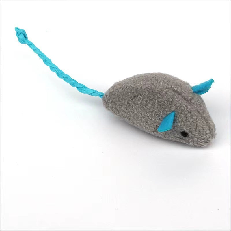 JMT-274890 Interactive Plush Cat Toy - Simulation Little Mouse for Fun and Scratch Resistance, Various Colors Available