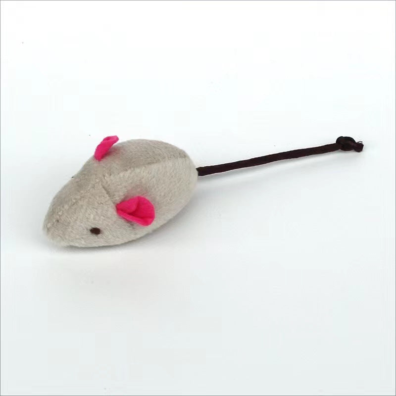 JMT-274890 Interactive Plush Cat Toy - Simulation Little Mouse for Fun and Scratch Resistance, Various Colors Available