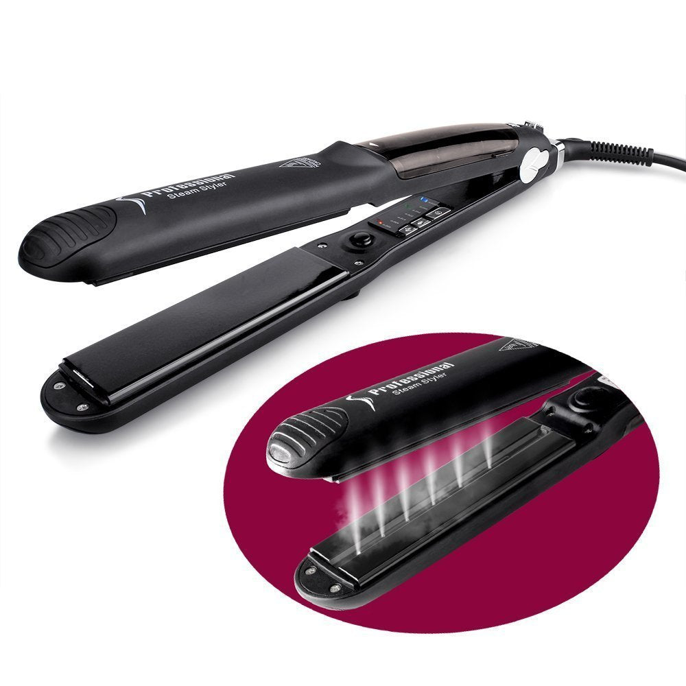 JMT-274890 Steam Hair Straightener with Adjustable Temperature Modes and LED Display