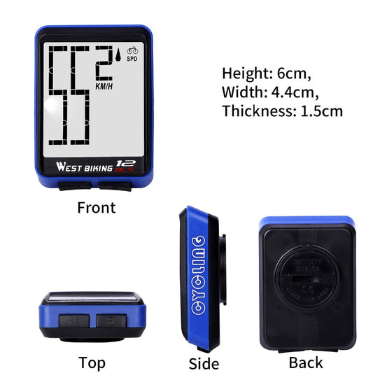 JMT-274954 Wireless Bicycle Computer for Real-time Speed and Distance Tracking