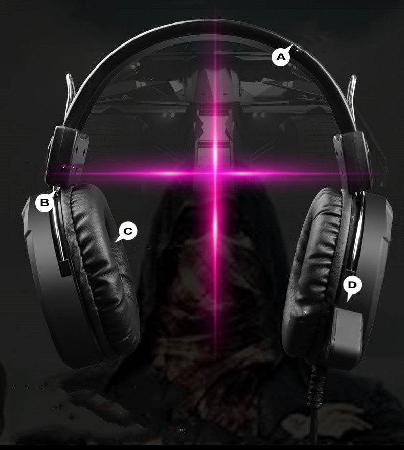 JMT-275082 Heavy Bass Gaming Headset with Built-In Microphone