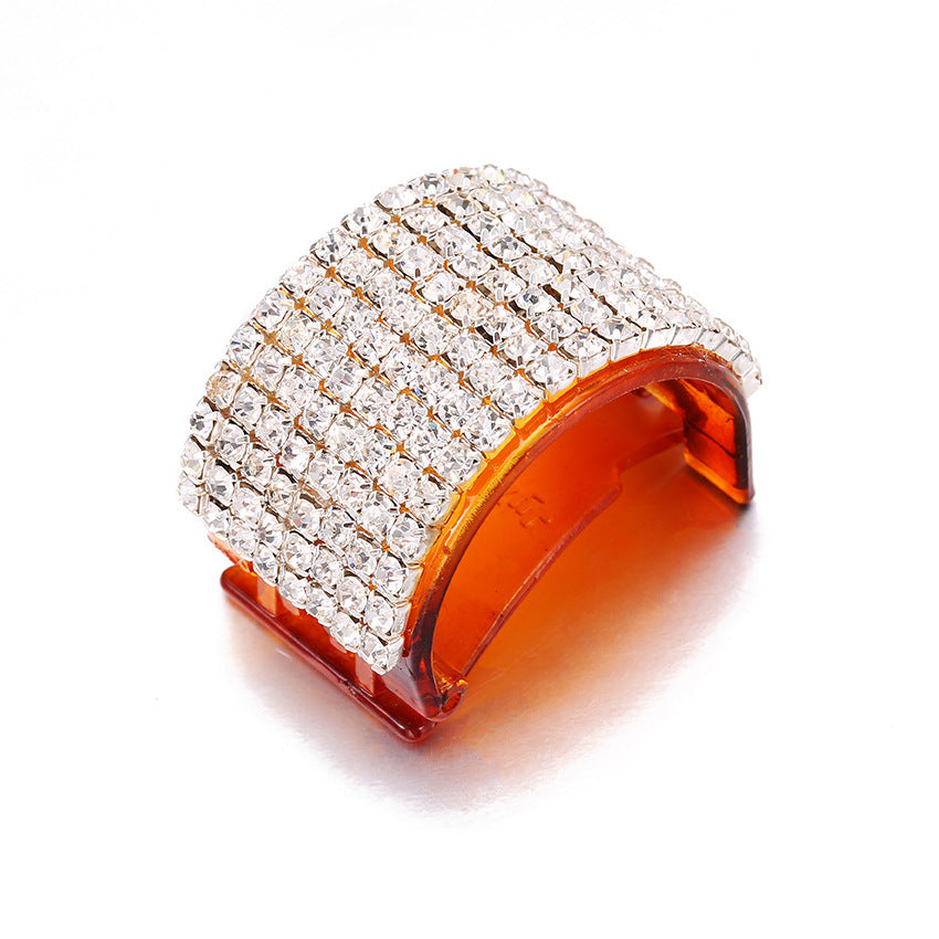 JMT-275274 Diamond Rhinestone Geometric Ponytail Clip for Stylish Hair Accessories