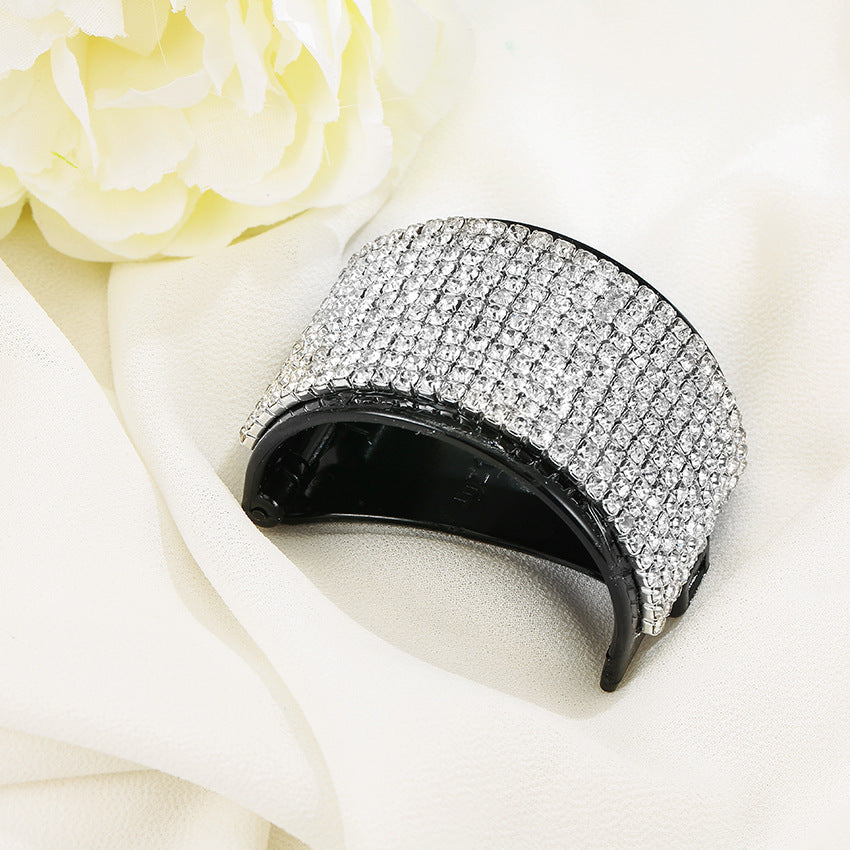 JMT-275274 Diamond Rhinestone Geometric Ponytail Clip for Stylish Hair Accessories