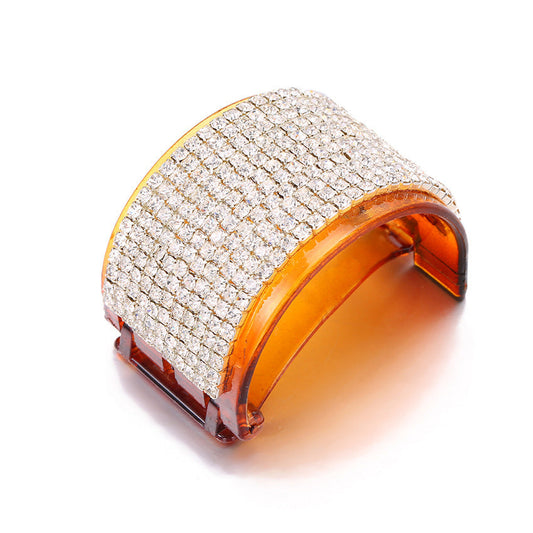 JMT-275274 Diamond Rhinestone Geometric Ponytail Clip for Stylish Hair Accessories