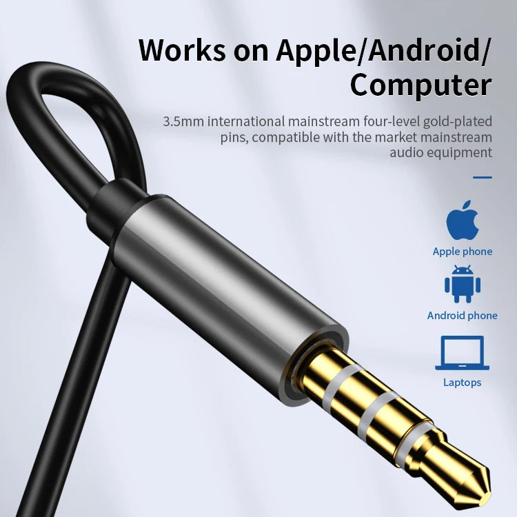 JMT-275402 3.5mm Wired Earphones with Handsfree Microphone and Stereo Sound