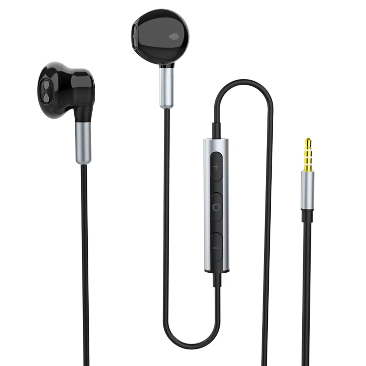 JMT-275402 3.5mm Wired Earphones with Handsfree Microphone and Stereo Sound
