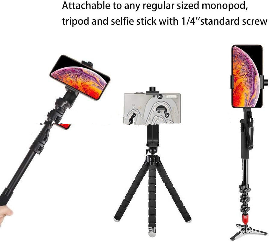 JMT-275594 Adjustable Smartphone Clip Tripod for Live Broadcast and Self-Timer Functions