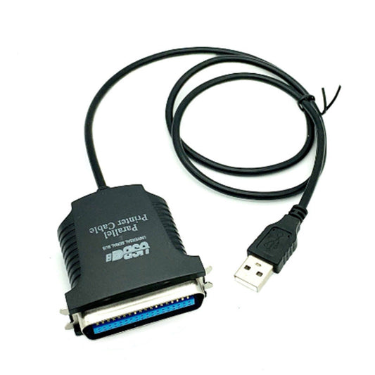 JMT-275914 USB to 1284 Parallel Printer Cable, 0.8M Black Plug and Play Solution for Printer Connectivity