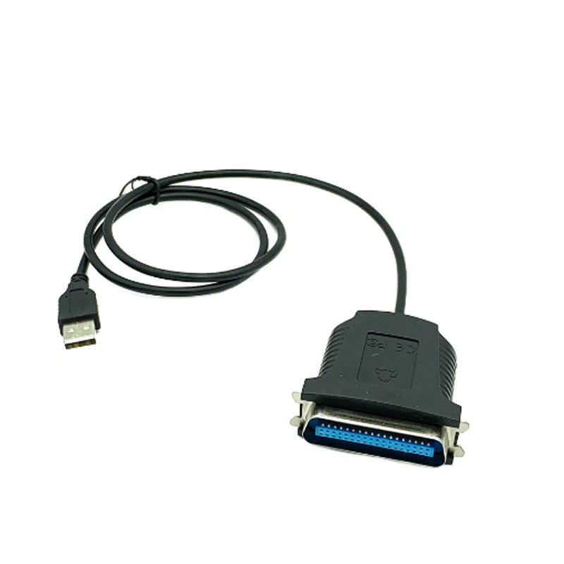 JMT-275914 USB to 1284 Parallel Printer Cable, 0.8M Black Plug and Play Solution for Printer Connectivity