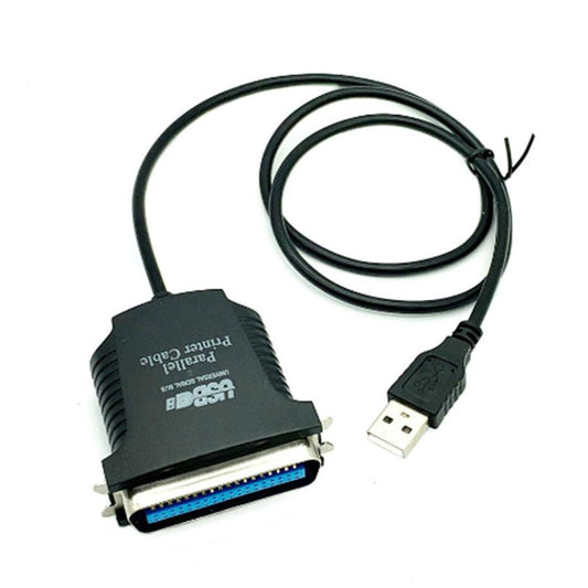JMT-275914 USB to 1284 Parallel Printer Cable, 0.8M Black Plug and Play Solution for Printer Connectivity