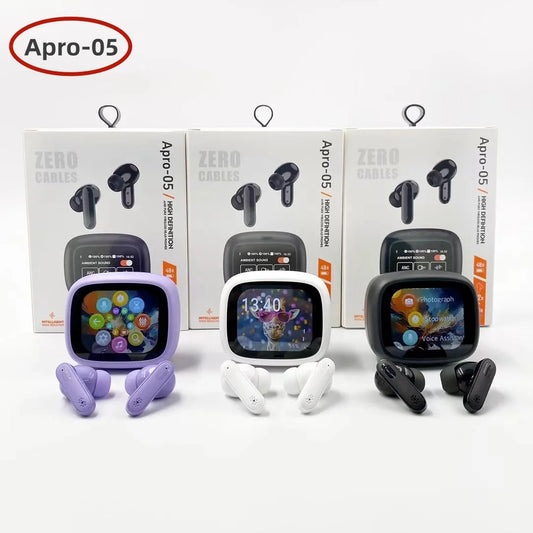 JMT-275914 Wireless In-Ear Headset with Smart Screen and Blue LED Battery Indicator – Noise Reduction for Clear Calls