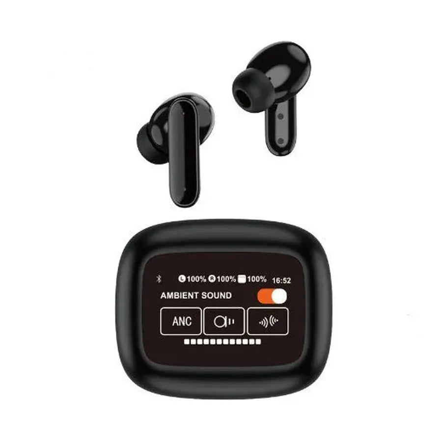 JMT-275914 Wireless In-Ear Headset with Smart Screen and Blue LED Battery Indicator – Noise Reduction for Clear Calls
