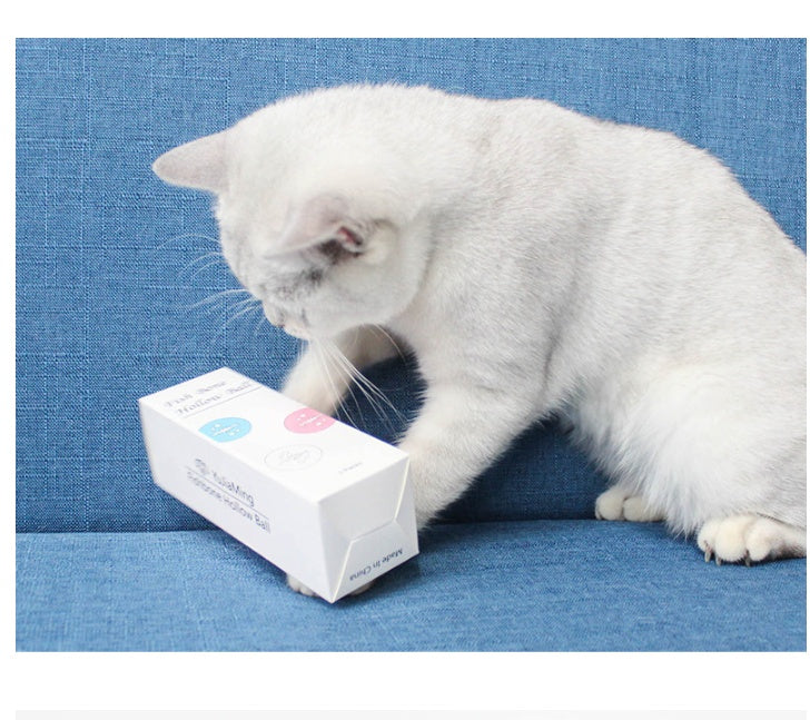 JMT-276042 Interactive Cat Toy Ball Set - Mint, Glitter & Bell Balls (5CM) - Engaging Playtime Fun