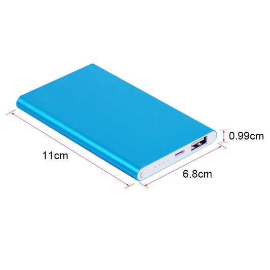 JMT-277066 Ultra-Thin 4500mAh Polymer Lithium Ion Power Bank - Alloy Shell, Available in Multiple Colors