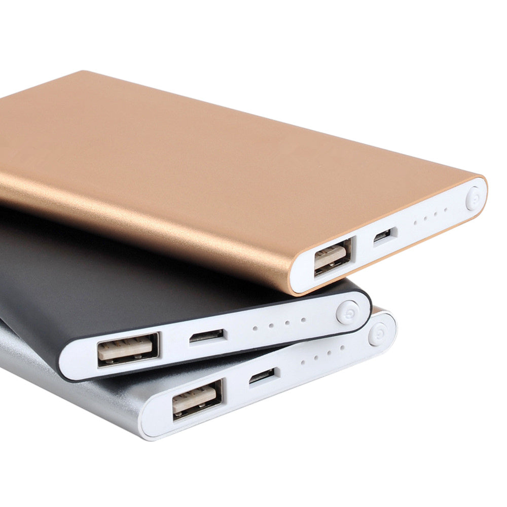 JMT-277066 Ultra-Thin 4500mAh Polymer Lithium Ion Power Bank - Alloy Shell, Available in Multiple Colors