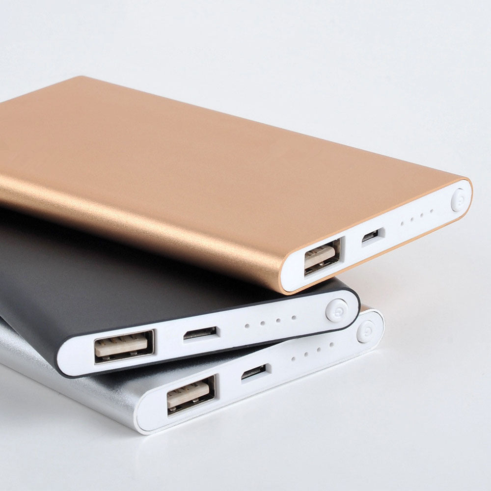 JMT-277066 Ultra-Thin 4500mAh Polymer Lithium Ion Power Bank - Alloy Shell, Available in Multiple Colors