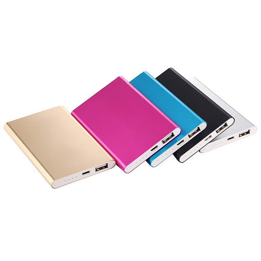 JMT-277066 Ultra-Thin 4500mAh Polymer Lithium Ion Power Bank - Alloy Shell, Available in Multiple Colors