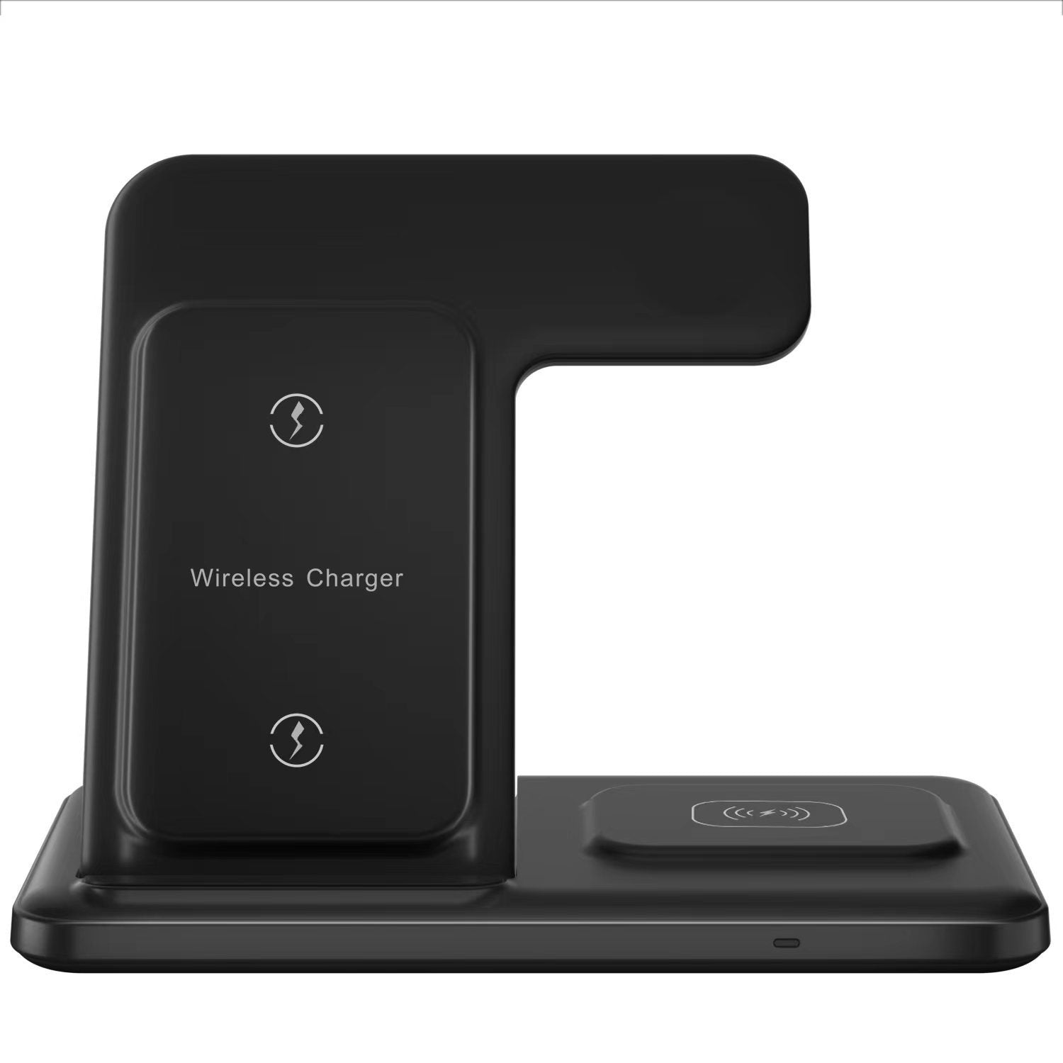 JMT-277578 Three-in-One Wireless Charger with Vertical Bracket and Fast Charging Functionality - Black/White Options Available