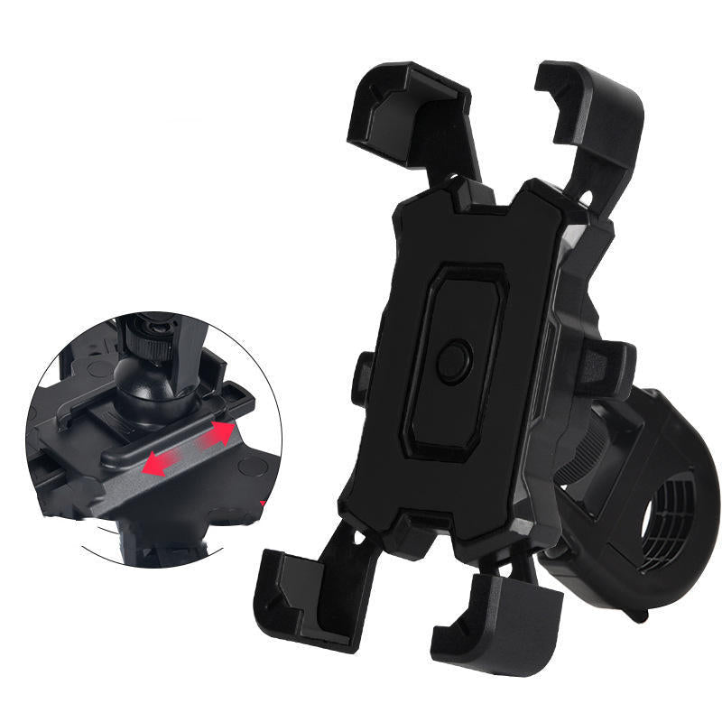 JMT-277898 Universal Electric Mobile Phone Holder for Motorcycles, Bicycles, and Cars - Shock-Proof and Adjustable for 4.8-6.8 Inch Devices