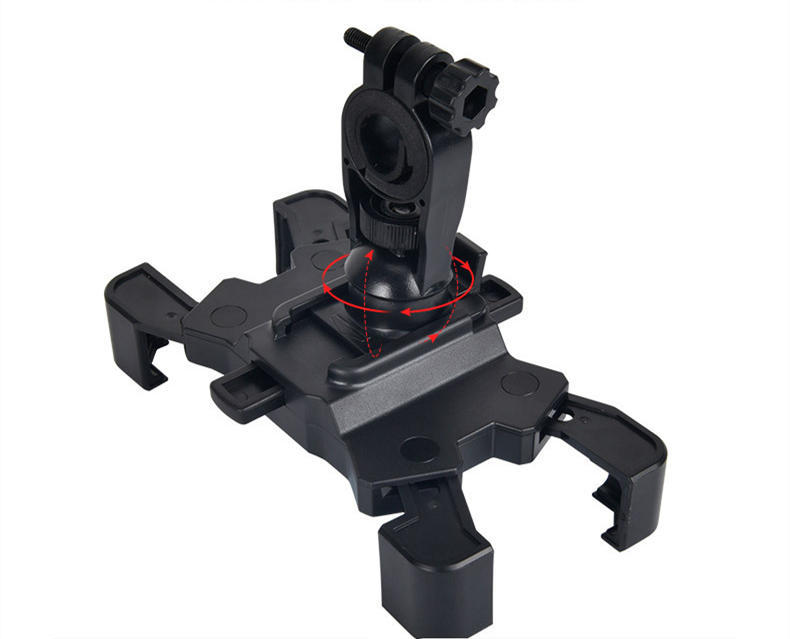 JMT-277898 Universal Electric Mobile Phone Holder for Motorcycles, Bicycles, and Cars - Shock-Proof and Adjustable for 4.8-6.8 Inch Devices